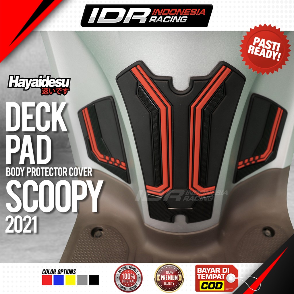 Hayaidesu New Scoopy 2021 Deck Pad Cover Body Protector Aksesoris Honda