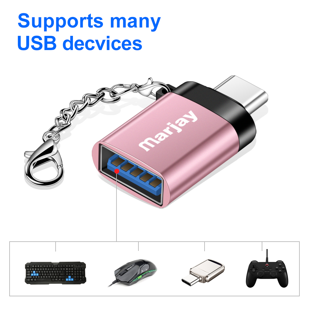Marjay Kabel Adapter Otg Usb-C Tipe C Untuk Samsung S10 S9 S8 Xiaomi 9 8 Usb 3.0