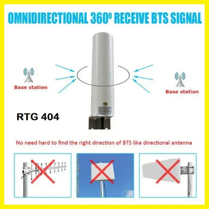 Antena Omni Gsm Outdoor 2G 3G 4G Sma Interface Penguat Sinyal Repeater Termurah 
