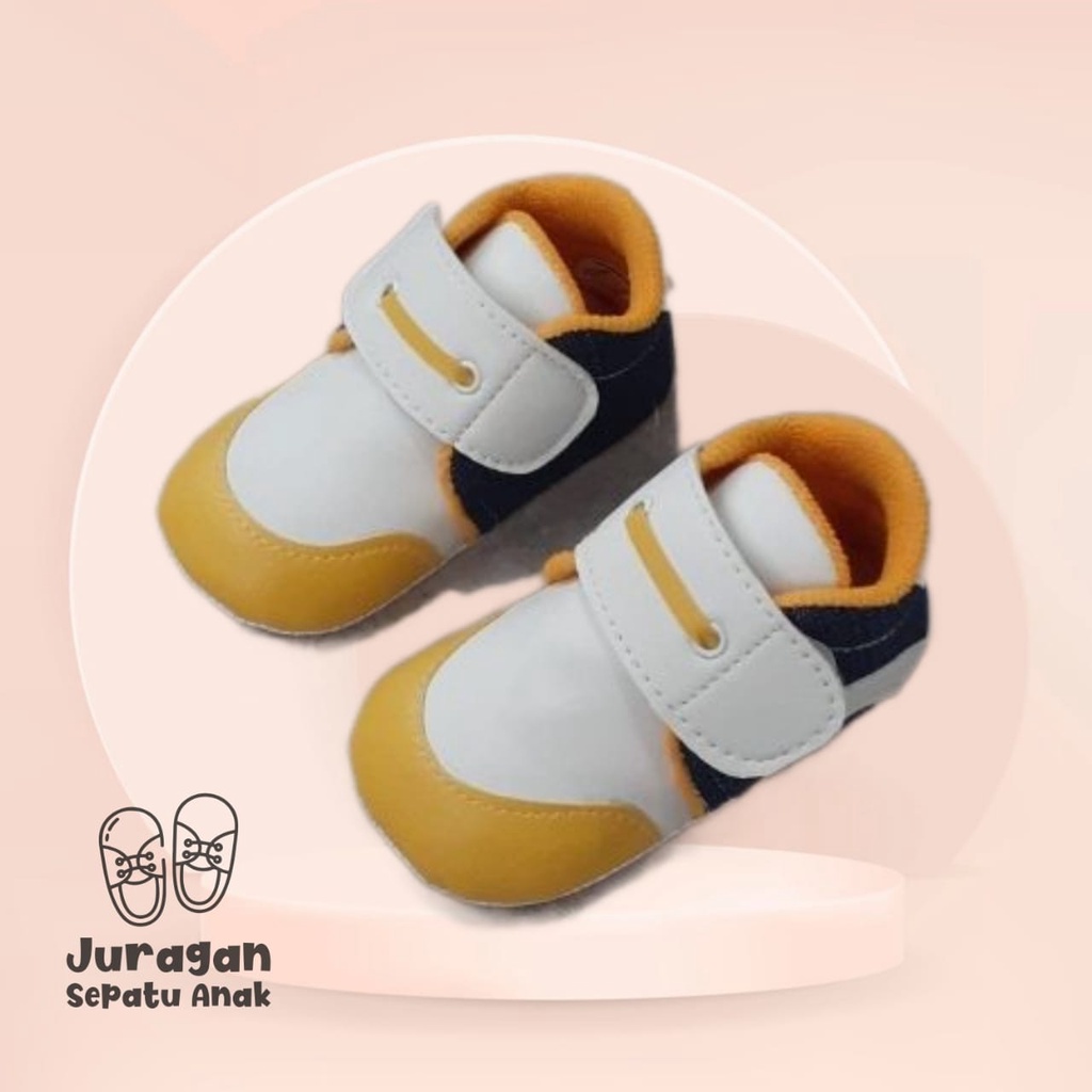 Sepatu Bayi Baby Shoes Prewalker Flat Tali Laki Laki Lucu Dan Murah