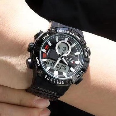 Premium (RRW) Belleda Official - BELLEDA 9288 Jam Tangan Pria Jam Tangan Pria Digital Analog Strap