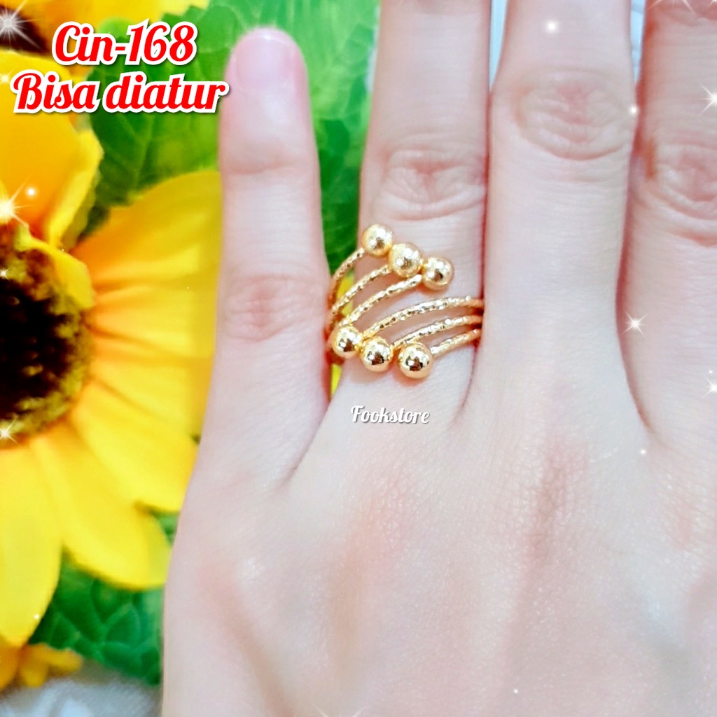 COD CINCIN MOTIF KUPU STYLE KOREA PERHIASAN WANITA/ONE SIZE/ANTI ALERGI