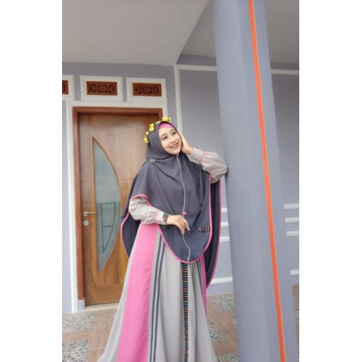 GAMIS AULIA TERBARU ALAYYA CLOUD GREY