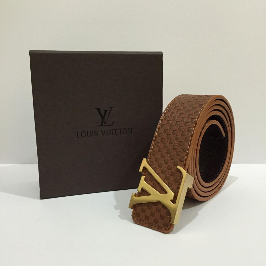 Ikat Pinggang LV / Gesper Louis Vuitton / Tali Pinggang Emboss - KW SUPER