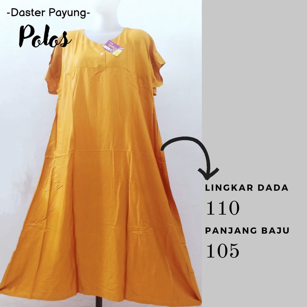 Termurah-Daster Payung Polos Dewasa-Daster Murah Cantik-Bahan Katun Viscose Nyaman Dipakai