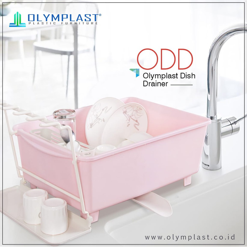 rak cuci piring plastik olymplast DISH DRAINER ODD