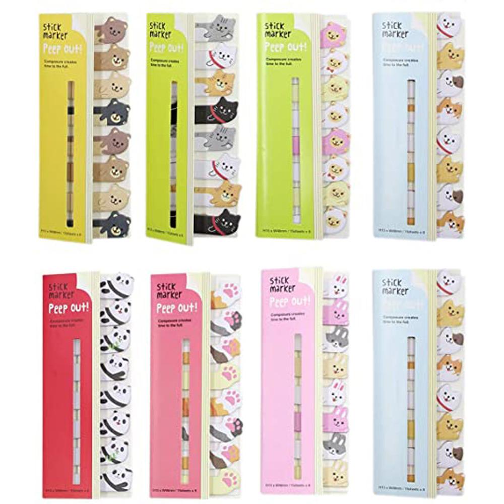 Lanfy Memo Pad Kreatif Kawaii Planner Stiker Kertas Catatan Kartun Hewan Kertas Stiker Sticky Notes