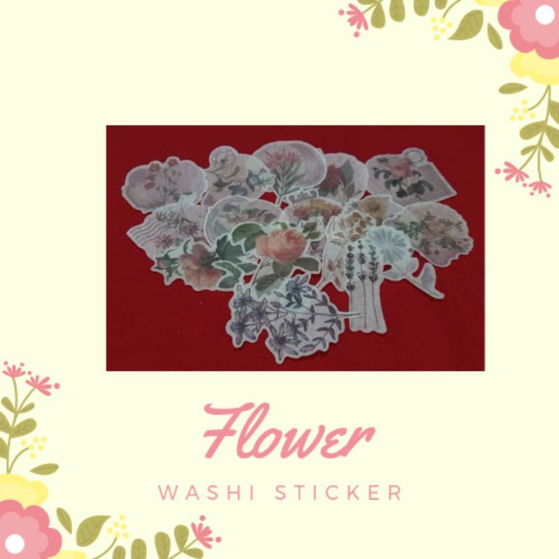 

Journaling Kit: Flower washi stickers