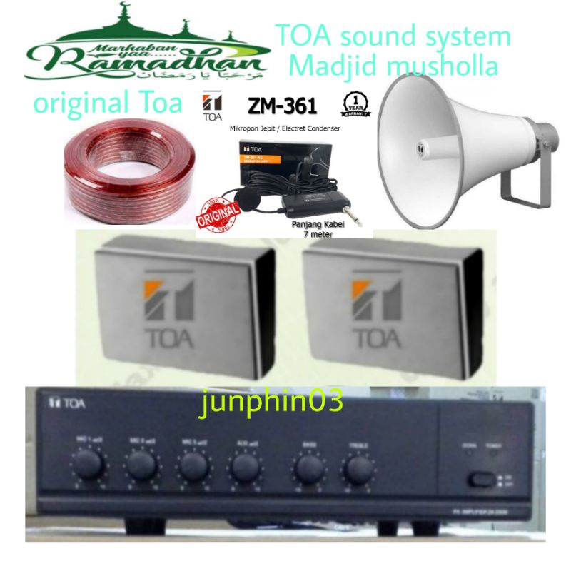 paket sound system Masjid musholla lengkap