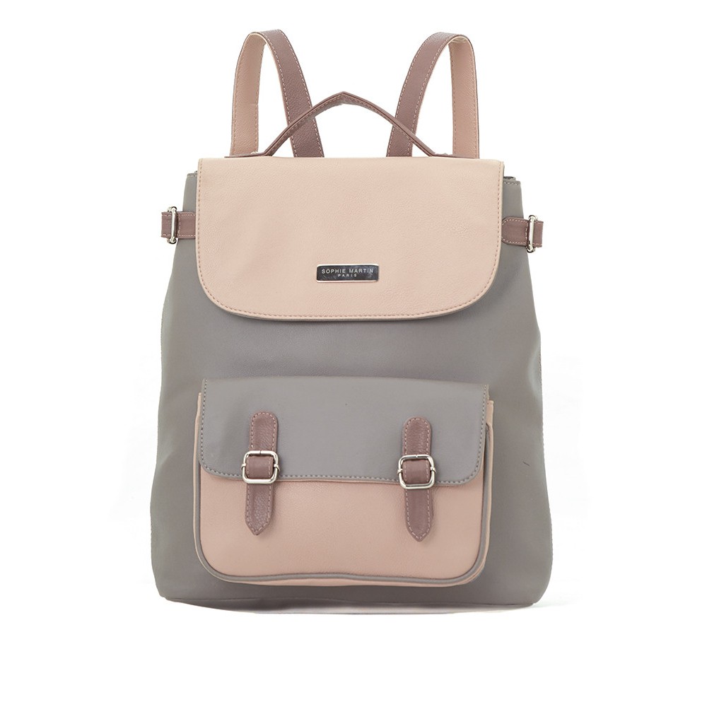 TAS RANSEL WANITA SOPHIE MARTIN DESVIENE T3285G3 KULIT PINK MUDA KOREA