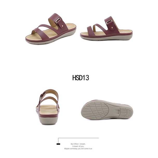 Kelsey sandal HSD13 Flat Shoes Wanita Import Slide Ujung Terbuka