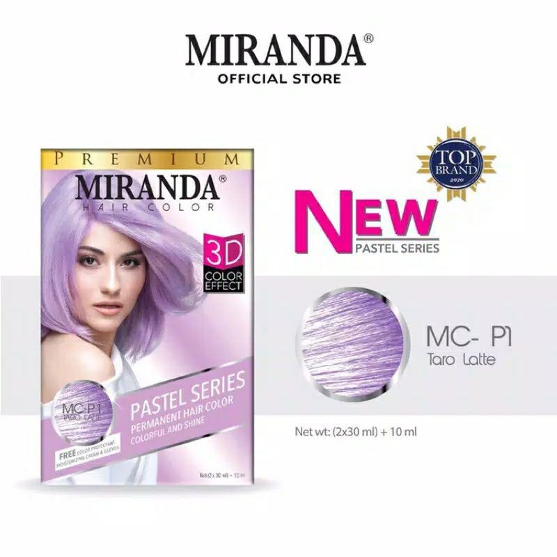 MIRANDA Premium Hair Color Pastel Series Dan Super Blue Bleaching 30g