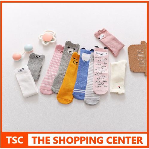 TSC - Kaos Kakinkorea Bayi Lucu Panjang Premium/Kaos Kaki Anti Slip Bayi