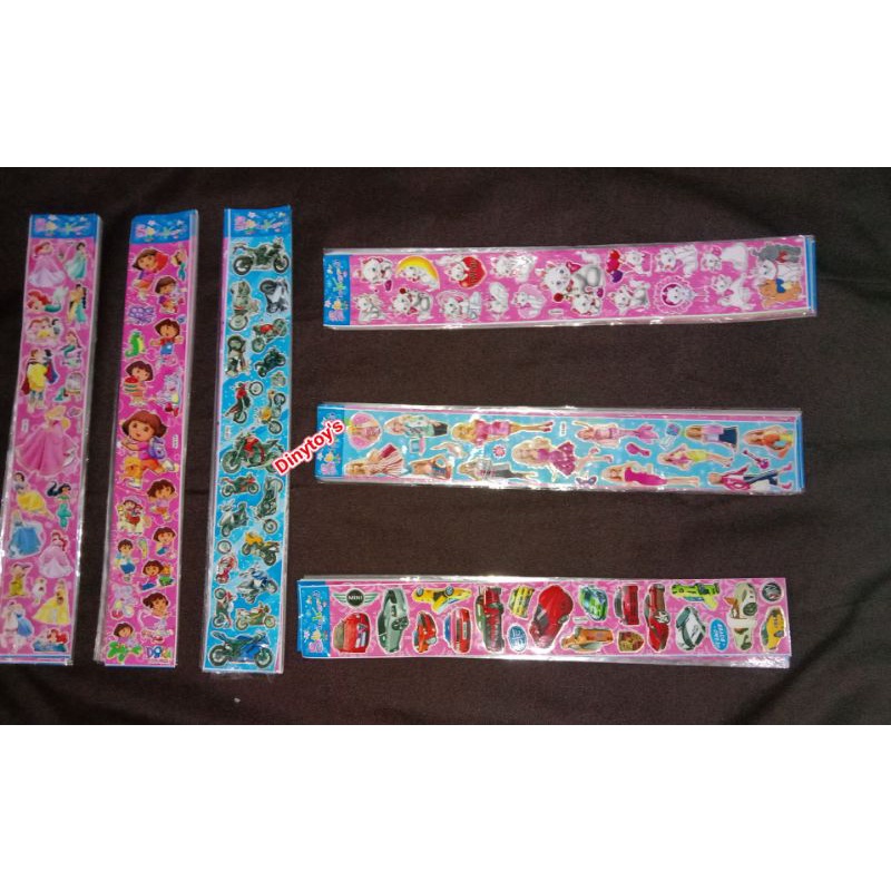 

sticker panjang tidak timbul isi 50 pcs