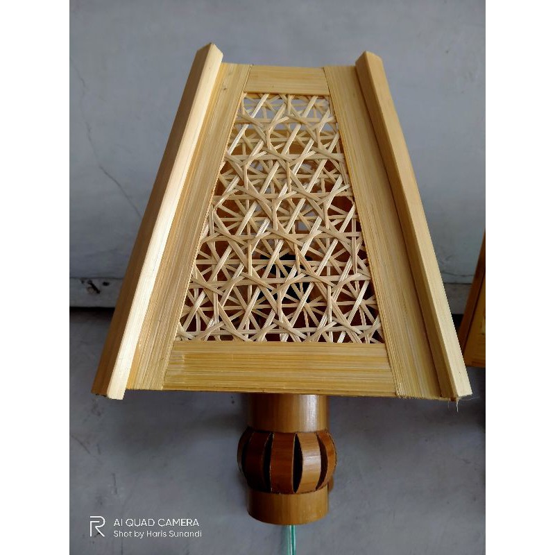 Lampu Hias Bambu tempel LAMPION BAMBU