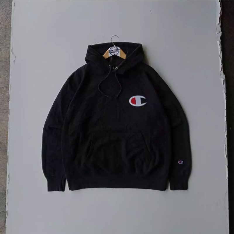 HOODIE CHAMPION BIG LOGO BORDIR SECOND ORIGINAL