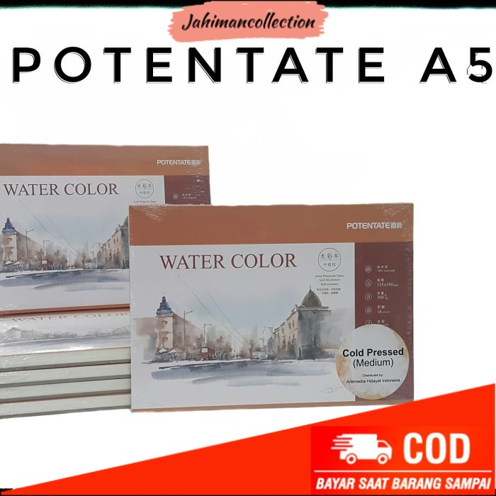 

✨ BISA COD ✨ Potentate Watercolor Cold Pressed A5