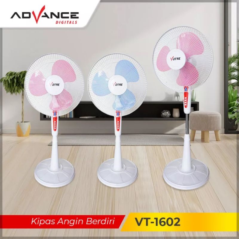 Advance VT 1602 Kipas Angin Stand Fan Votre 16 inch/Stand Fan Votre VT-1602 16 Inch/Advance Digitals VT-1602