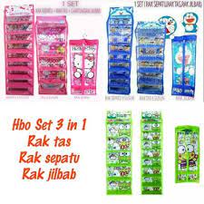 RAK GANTUNG KARAKTER 1 SET 3IN1