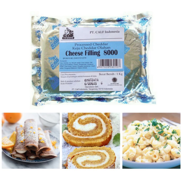 

[Original 1 Kg] Calf Cheese Filling 8000 / Filling Keju untuk isian kue, roti dll