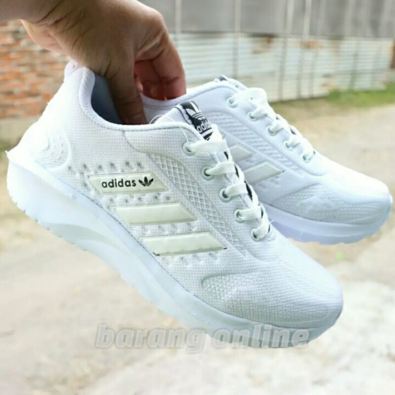 Sepatu putih sepatu wanita sneakers putih full white running sol cloudform size 36 37 38 39 40