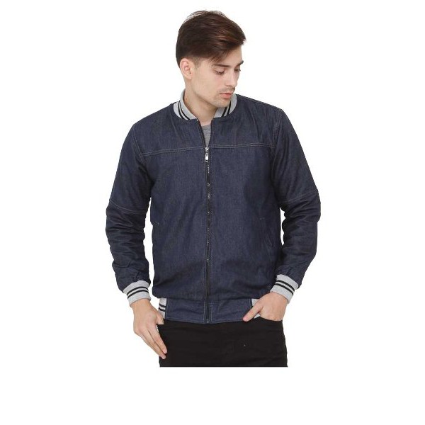 jaket jeans pria blue dongker jaket levis keren zipper distro original 242