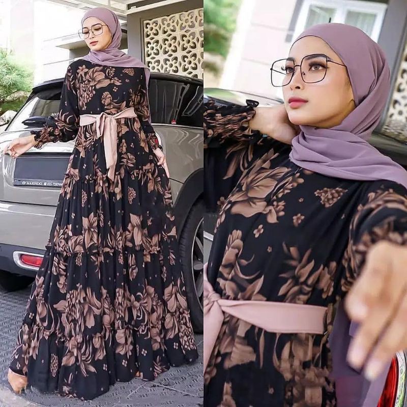 gamis monalisa aliana l gamis Bangkok l baju gamis wanita