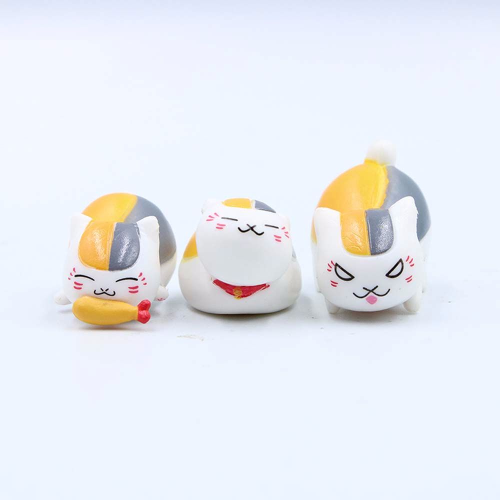 SKJK  Mini Anime Natsume Yuujinchou Anime Action Figure Nyanko Sensei Collection Model Desktop Ornaments Statue 6pcs/lot Toys Gifts Natsume Modle Toys