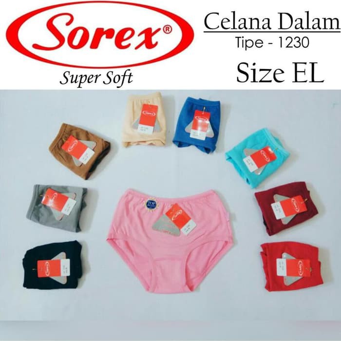 Celana Dalam Wanita Sorex 1230 - CD Basic Super Soft Comfort Fit Pakaian Dalam Wanita