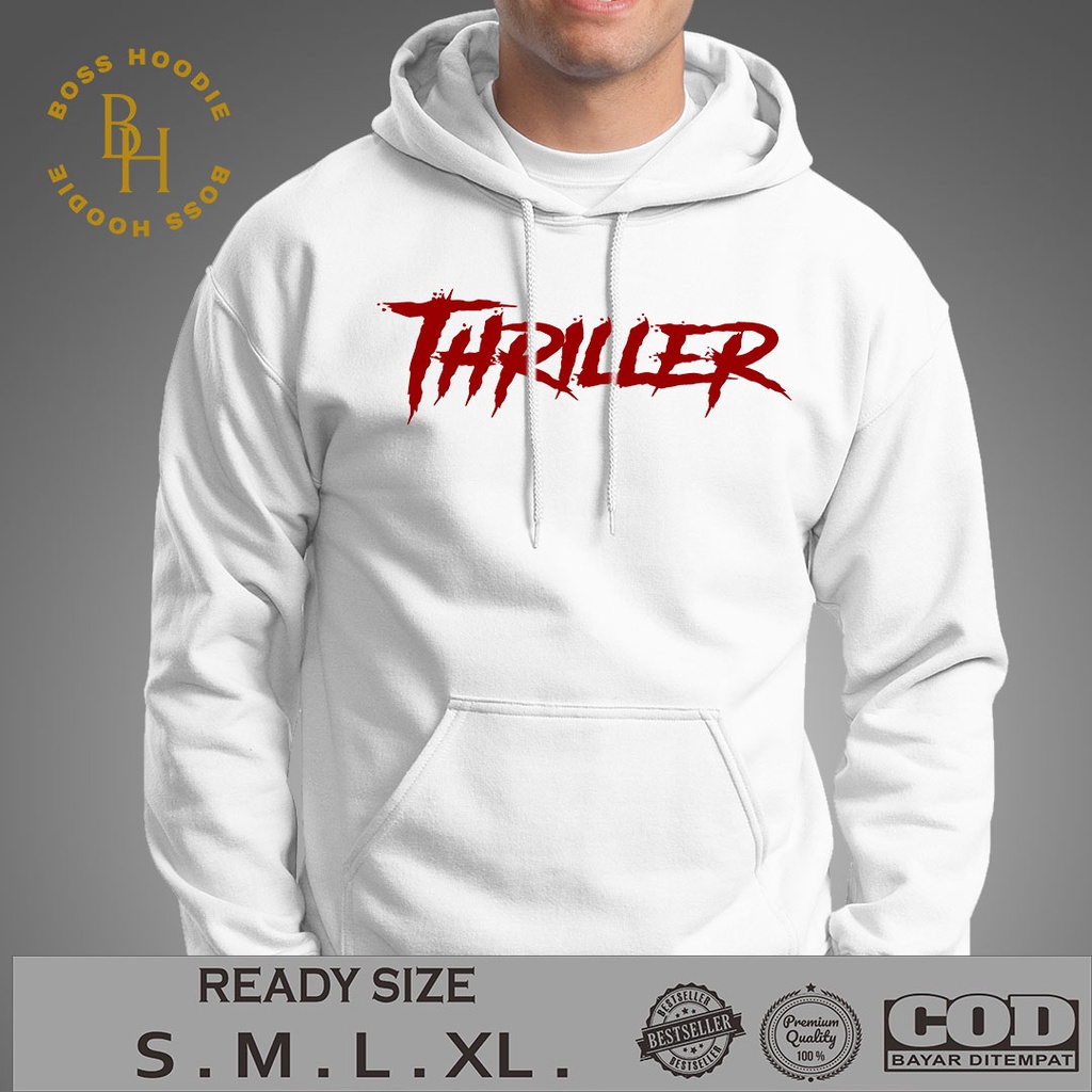JAKET HOODIE thriller | HOODIE PRIA | JAKET PRIA | HOODIE KEREN