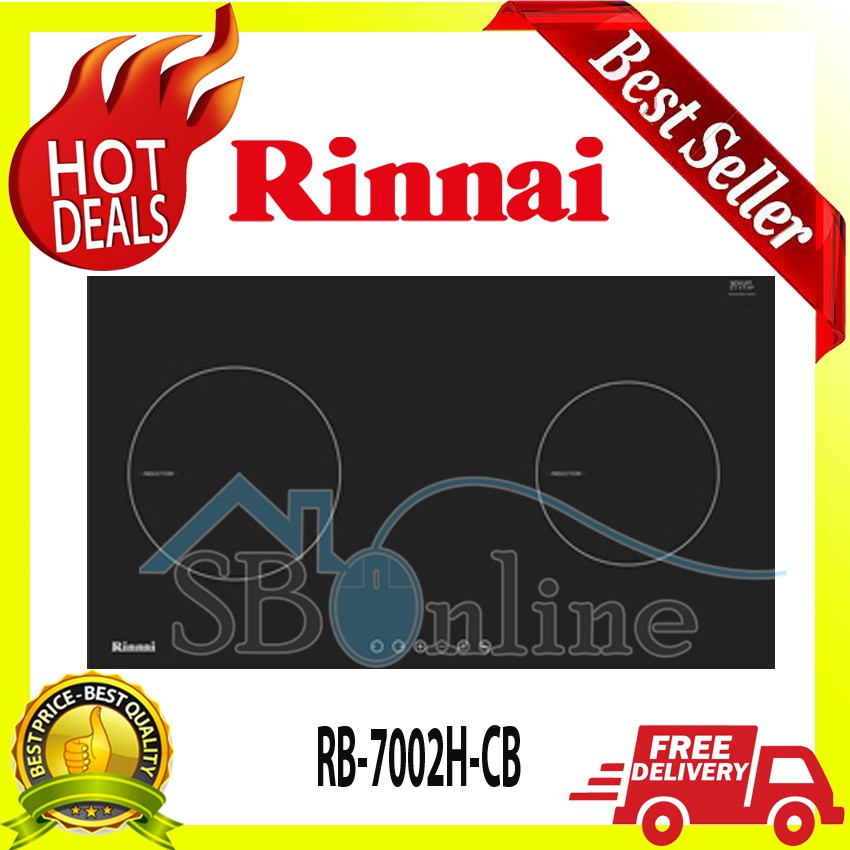 Kompor Gas Tanam Built in Hob Rinnai RB-7002H-CB