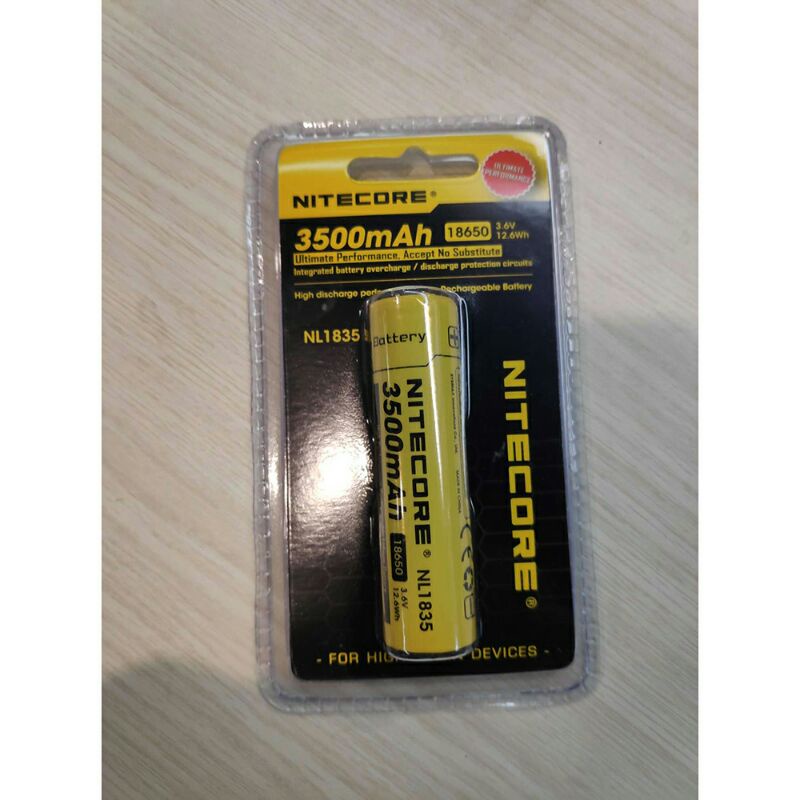 NiteCore 18650 Baterai Li-ion 3500mAh 3.6V NL1835 - ORIGINAL