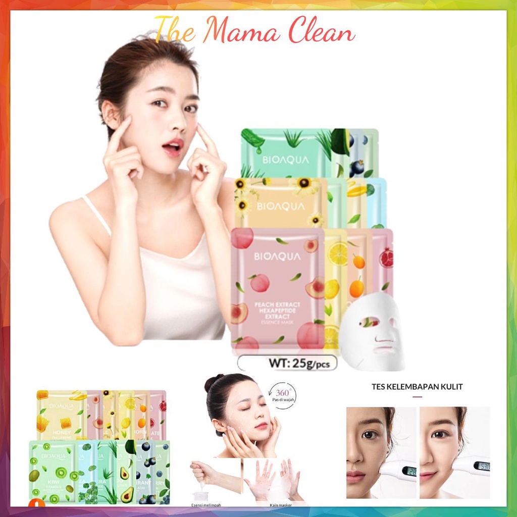 BIOAQUA Sheet Mask 12 pcs Brightening Moisturizing Skin Care Hydrating Essence Face Mask