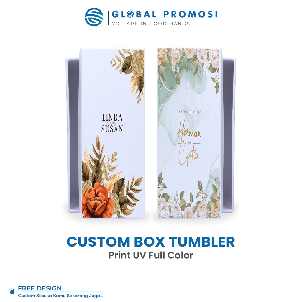 Hard Box Tumbler hempers/gift Custom UV Print Full Color