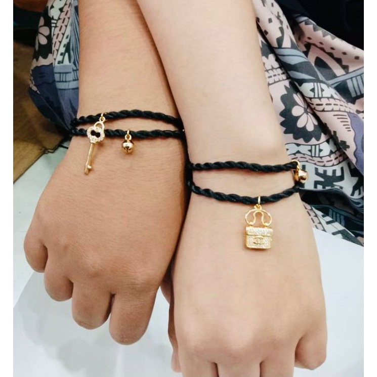 2pcs sepasang gelang //gelang couple//gelang soulmate//gelang persahabatan