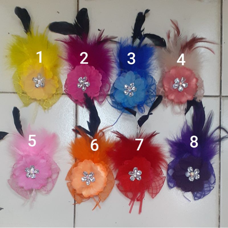 Headpiece Bulu angsa-Headpiece Pesta