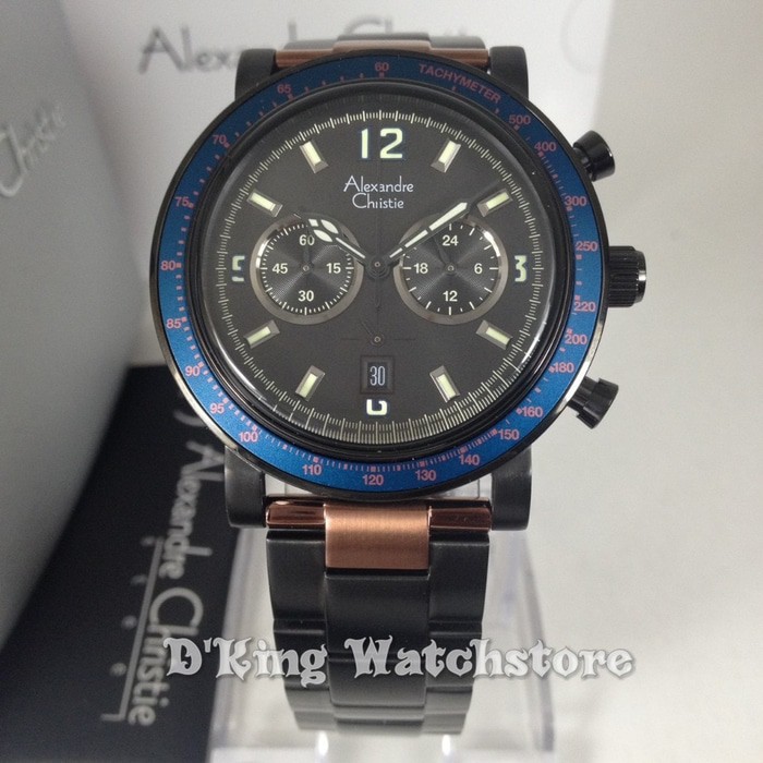 jam tangan pria/cowok alexandre christie ac 6478 original