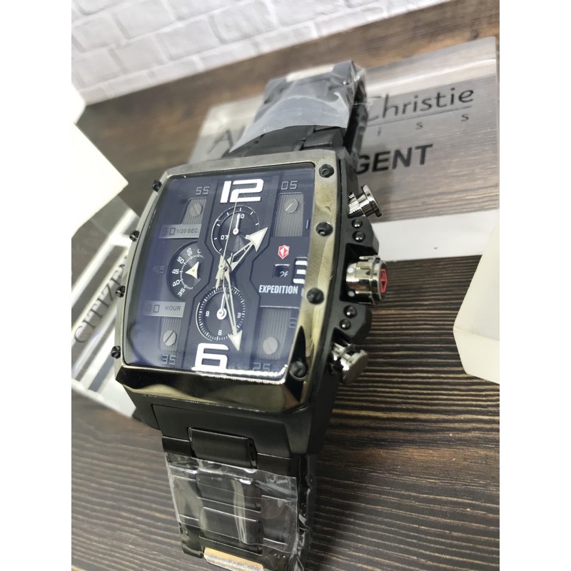 Expedition E6636M Original Fullblack - Jam Tangan Pria | Garansi Resmi 100% DIJAMIN