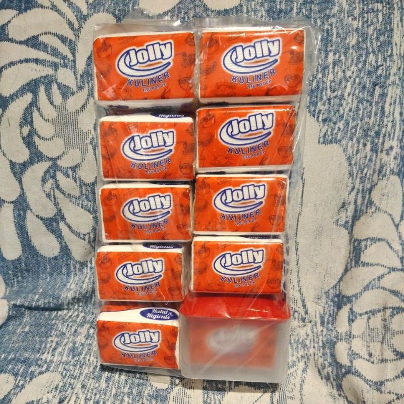 Tisu Jolly Kuliner Pop Up 10pcs + Dispenser