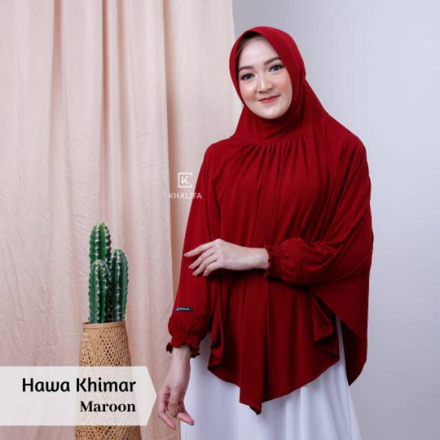 KHIMAR HAWA HIJAB TANGAN || KHALIFA