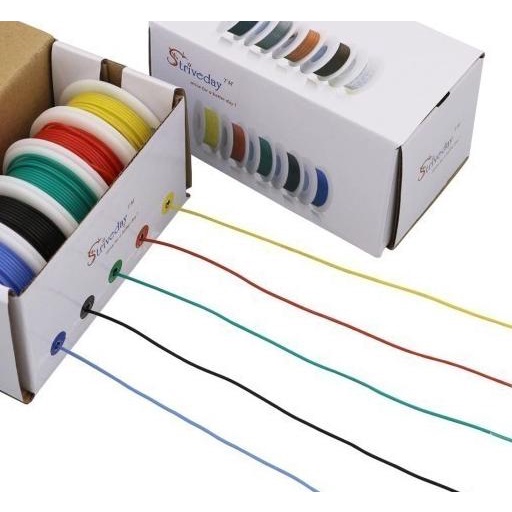 Kabel cable SERABUT AWG 28 AWG28 silicone silikon 28AWG 1 roll 15M - Kuning