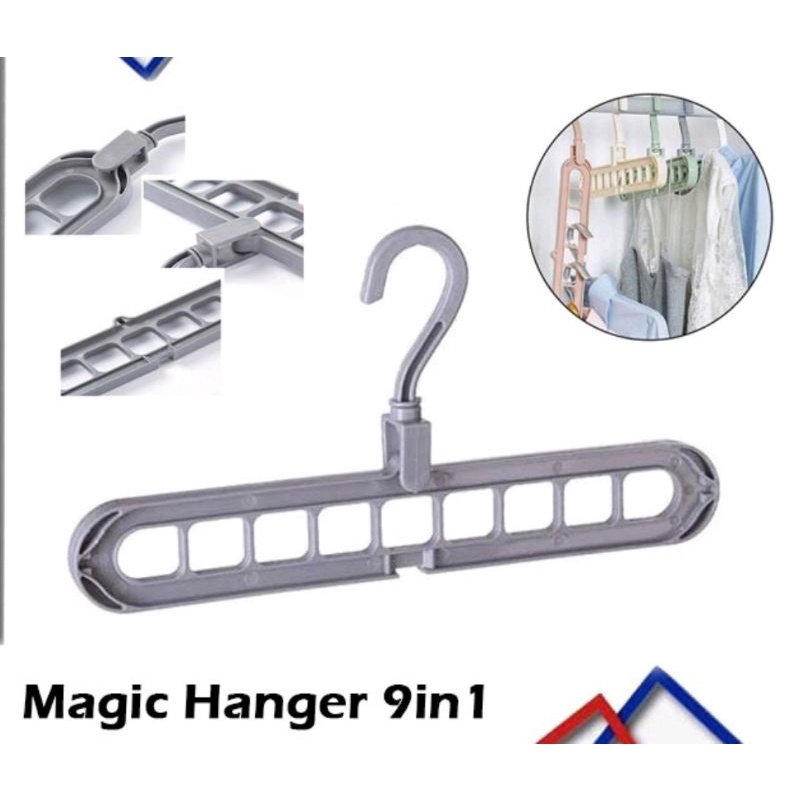 Magic Hanger Multifungsi / Gantungan Baju 9 Lubang Serbaguna