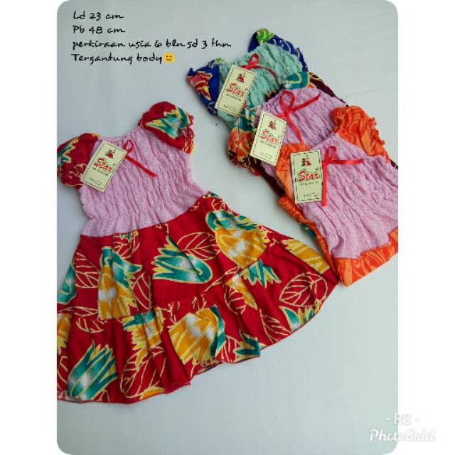 Dress anak murah 6 bln sd 3 thn