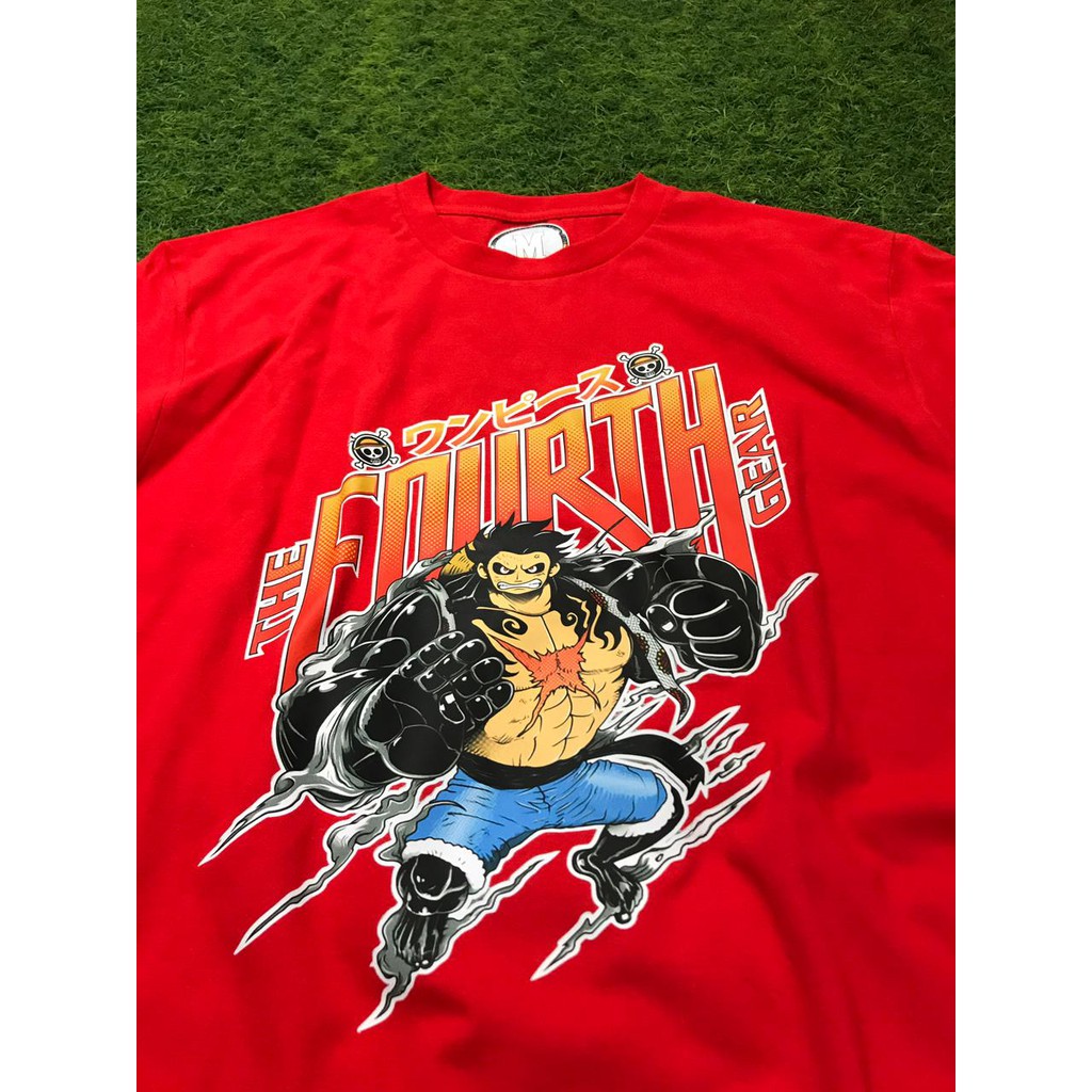 Tshirt Luffy Boundman Red Anime One Piece