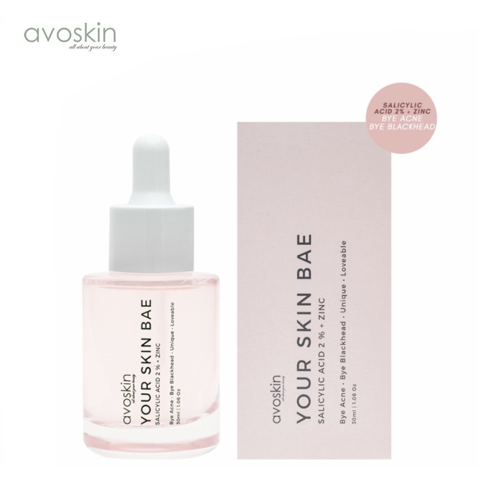 [+1 FREE BUNGKUS BUBBLE WRAP ] AVOSKIN YOUR SKIN BAE SERUM SALICYLIC ACID 2%+ZINC 30 ML