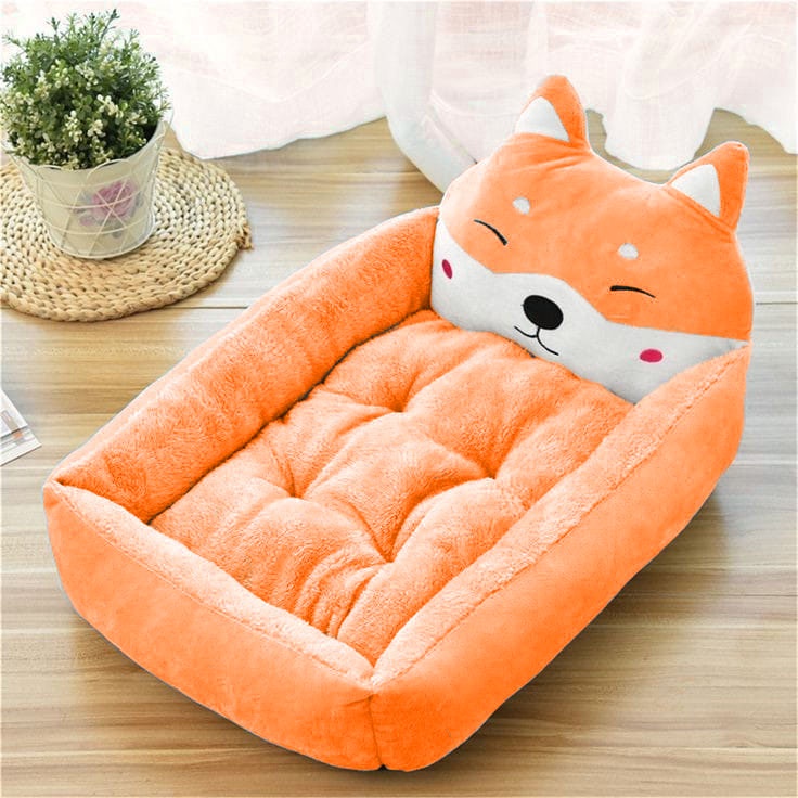 Tempat Tidur Kucing Bulu Hangat Dan Premium/Kasur Kucing Karakter Kepala/Ranjang Kucing/Rumah Kucing /Alas Tidur Kucing/Cat Bed/Tempat Kucing Dan Anjing/Kandang Kucing Murah/Perlengkapan Kucing Dan Hewan Peliharaan