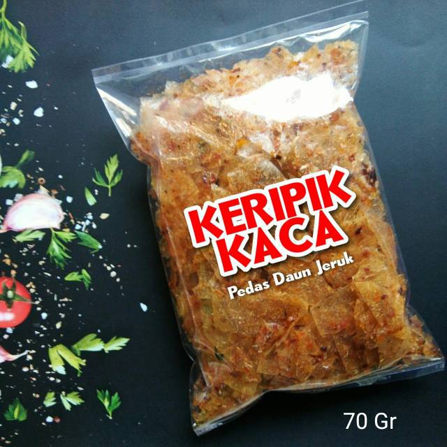 

Makanan Khas Bandung KRIPIK KACA PEDAS DAUN JERUK