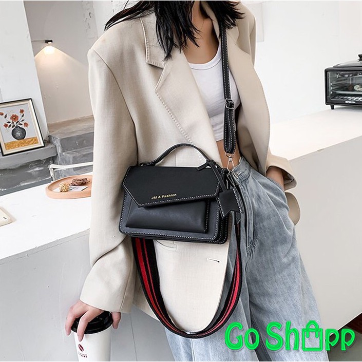 Tas Selempang Wanita Terbaru 2 Tali JM Fashion Bahan Kulit PU Premium - Tas Fashion Korea [SL51]