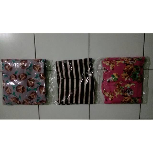 Gamis saja ( abu2 motif bunga )