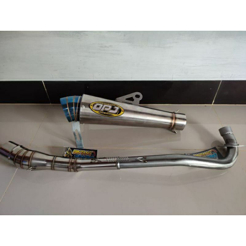 knalpot dpj jigsauw bluemoon buat motor vega jupiter supra c70 smash selincer saja juga bisa